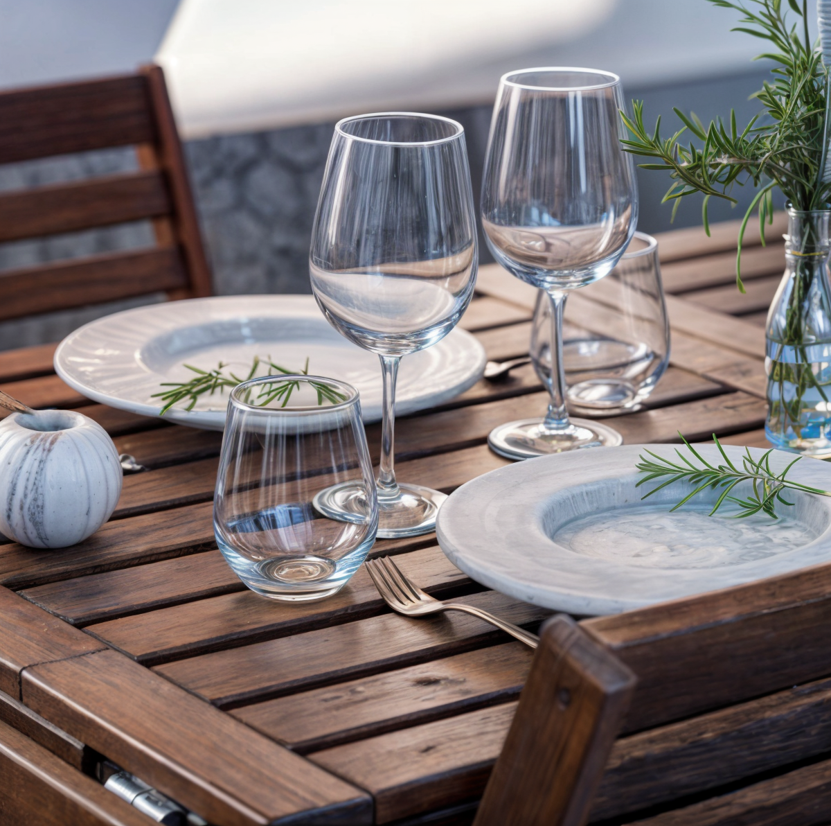 Marbles design ™ -  Set Di 4 Sotto Piatti In Marmo Di Carrara