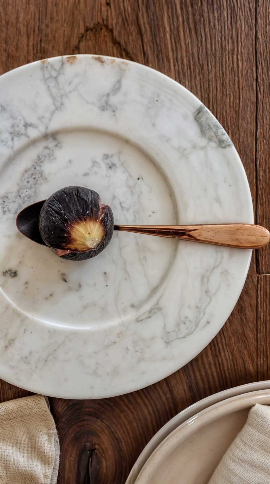 Marbles design ™ -  Set Di 4 Sotto Piatti In Marmo Di Carrara