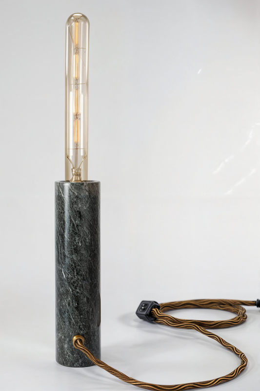 Marbles Design ™ - Jedi Lampada Desk in Marmo Verde