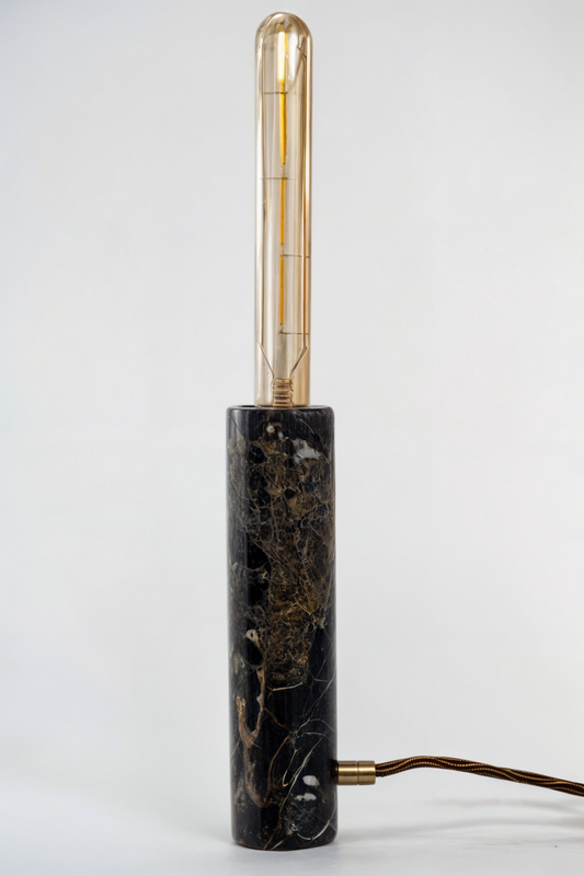 Marbles Design ™ - Jedi Lampada Desk in Marmo Nero Saint Laurent