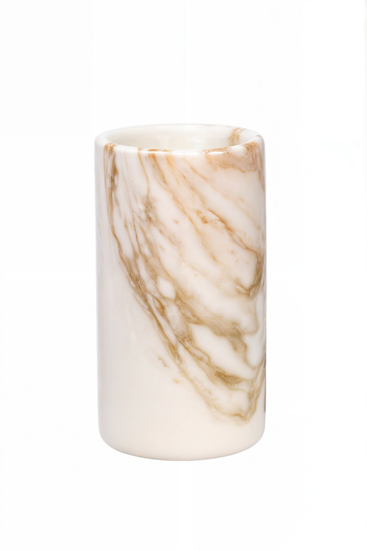 Marbles Design - Porta Spazzolino in Marmo Calacatta