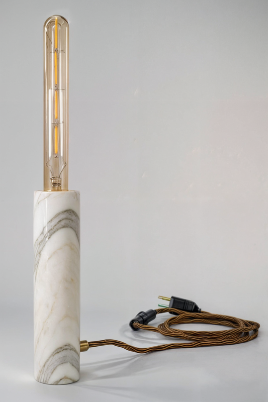 Marbles Design ™ - Jedi Lampada Desk in Marmo Calacatta