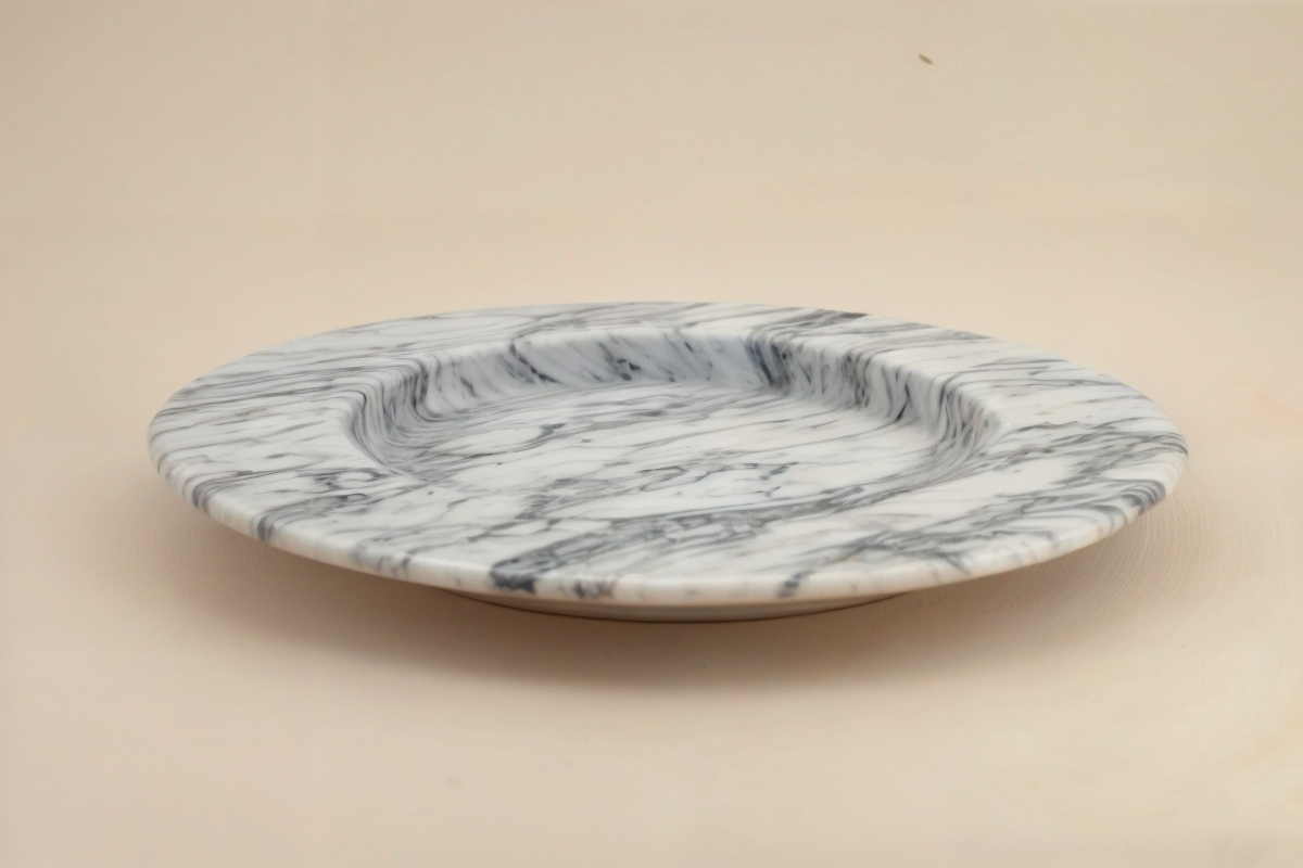 Marbles design ™ -  Set Di 4 Sotto Piatti In Marmo Di Carrara